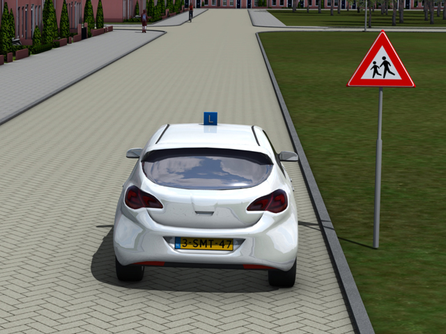 Verkeersinzicht oefenvraag 5 - CBR auto theorie-examen
