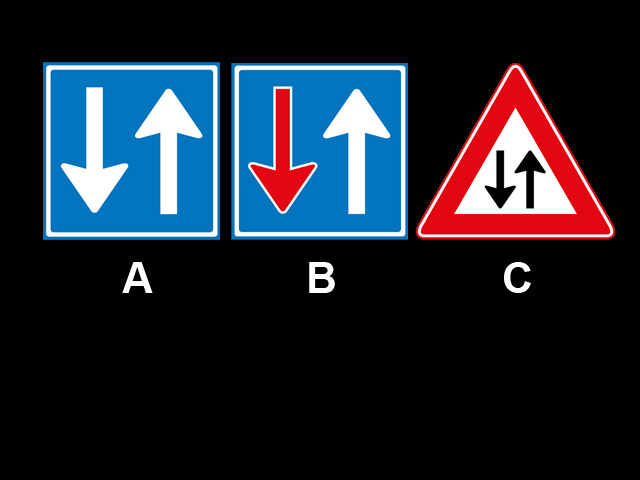 Verkeersborden oefenvraag 8 - CBR auto theorie-examen