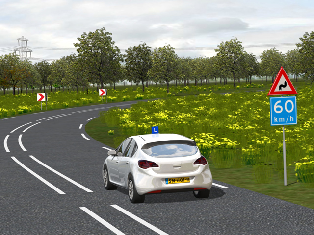 Verkeersinzicht oefenvraag 12 - CBR auto theorie-examen