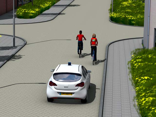 Verkeersinzicht oefenvraag 14 - CBR auto theorie-examen