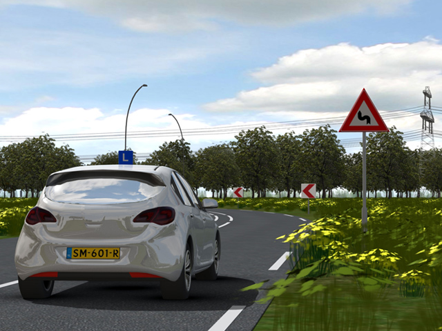 Verkeersinzicht oefenvraag 29 - CBR auto theorie-examen