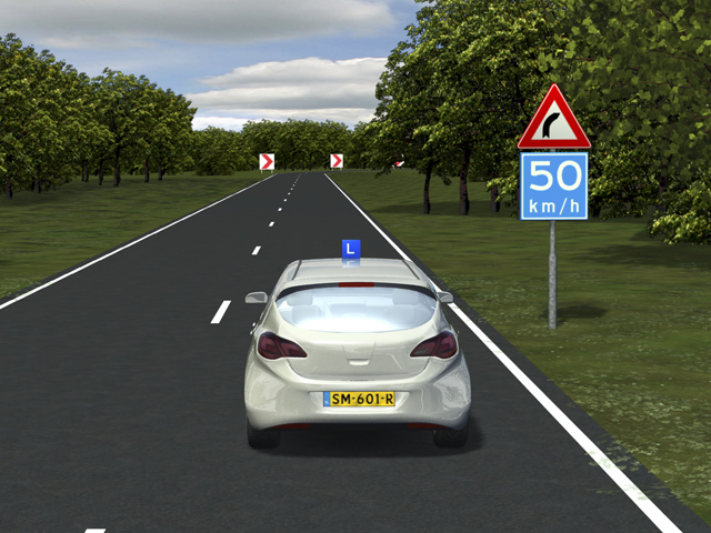 Maximumsnelheid oefenvraag 17 - CBR auto theorie-examen